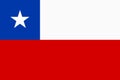 Flag of Chile. Official colors. Flat vector illustration