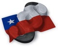 Flag of chile and paragraph symbol