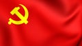 Flag of Chinese Communist Party Royalty Free Stock Photo