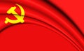Flag of Chinese Communist Party.