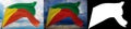 Flag of Chita Oblast, Zabaykalsky Krai. High resolution 3D illustration. Flags of the federal subjects of Russia. Set of