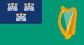 Flag of the city of Dublin. Ireland Royalty Free Stock Photo