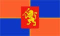 Flag of the city of Krasnoyarsk. Krasnoyarsk Territory. Russia.