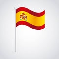 Flag classic icon of Spanish culture