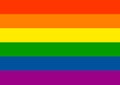 Flag in the colors of the rainbow of sexual menhns