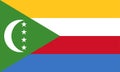 Flag of Comoros. Vector illustration