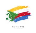 Flag of Comoros. Vector illustration on a white background