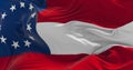 flag of the Confederate States of America July 1861 - November 1861 waving in the wind. Patriotic concept about state. 3d