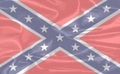 Confederate Silk Flag Royalty Free Stock Photo