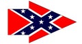 Confederate Civil War Flag Arrow Pointer Royalty Free Stock Photo