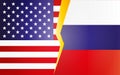 Confrontation between the United States and Russia.