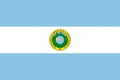 Glossy glass Flag of Costa Rica 1842-1848,