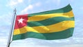 Weaving flag of the country Togo