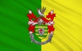 Flag of County Donegal is a county in Ireland Royalty Free Stock Photo