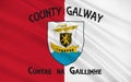 Flag of County Galway is a county in the West of Ireland