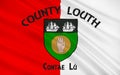 Flag of County Louth in Ireland