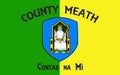 Flag of County Meath is a county in Ireland Royalty Free Stock Photo