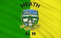 Flag of County Meath is a county in Ireland Royalty Free Stock Photo