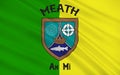 Flag of County Meath is a county in Ireland Royalty Free Stock Photo