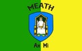 Flag of County Meath is a county in Ireland Royalty Free Stock Photo