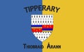 Flag of County Tipperary is a county in Ireland