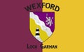 Flag of County Wexford is a county in Ireland