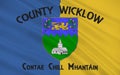 Flag of County Wicklow is a county in Ireland