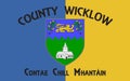 Flag of County Wicklow is a county in Ireland