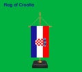 Flag Of Croatia, Croatia flag, National flag of Croatia. table flag of Croatia