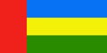 flag of Cushitic peoples Beja people. flag representing ethnic group or culture, regional authorities. no flagpole. Plane layout,