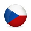 Flag of Czech Republic. Vector illustration. Royalty Free Stock Photo