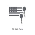 flag day icon. Trendy flag day logo concept on white background Royalty Free Stock Photo