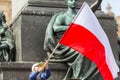 During Flag Day of the Republic of Polish - is national festival introduced by the Act of 20 Feb 2004. Royalty Free Stock Photo