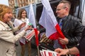 During Flag Day of the Republic of Polish - is national festival introduced by the Act of 20 Feb 2004. Royalty Free Stock Photo