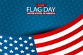 Flag Day USA. United States of America national Old Glory, The Stars and Stripes. 14 June American holiday. Royalty Free Stock Photo