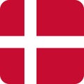 Flag Denmark illustration vector eps