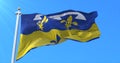 Flag of department of Loir-et-Cher in Centre-Val de Loire, France. 3d rendering