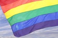 flag detail of LGBT pride - LGBT colours