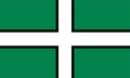 Flag of Devon or Devonshire Ceremonial county England, United Kingdom of Great Britain and Northern Ireland, uk St Petroc`s Royalty Free Stock Photo