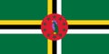 Flag of Dominica. Vector illustration. World flag