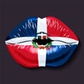 Flag of Dominican Republic Royalty Free Stock Photo