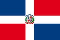 Flag of Dominican Republic Royalty Free Stock Photo