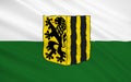 Flag of Dresden - a city in Germany, the administrative center o