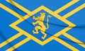 Flag of East Lothian, Scotland. 3D Illustration
