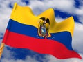 Flag. Ecuador Royalty Free Stock Photo