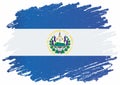 Flag of El Salvador, Republic of El Salvador. vector illustration.