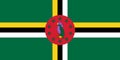 flag of English Creole peoples Dominicans. flag representing ethnic group or culture, regional authorities. no flagpole. Plane