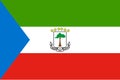 Image of the flag of Equatorial Guinea Royalty Free Stock Photo