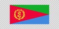 Flag of Eritrea. Eritrean national symbol in official colors. Template icon. Abstract vector background Royalty Free Stock Photo
