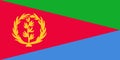 Flag of Eritrea. Vector illustration
